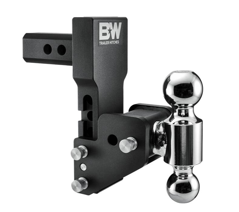 B&W MultiPro Tow & Stow Adjustable Dual-Ball Mount - 2" Receiver - 2", 2 5/16" Ball - 4.5" Drop • TS10065BMP