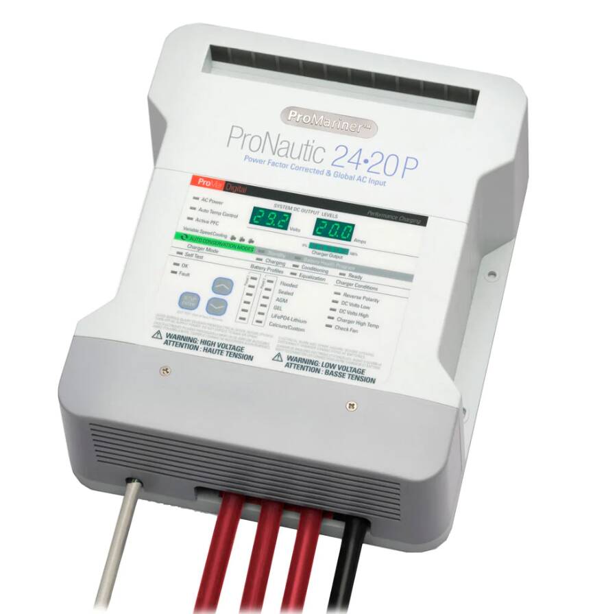 ProMariner ProNautic 2420P 24V 20 Amp 3 Bank Battery Charger • 63170