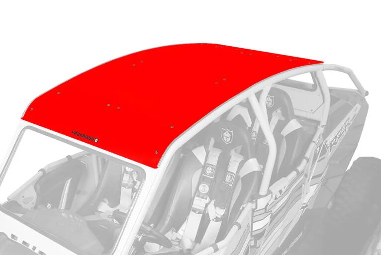Pro Armor XP4 Asylum Aluminum Roof, Red • P144R120RD-293