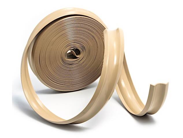 Camco Vinyl Trim Insert - 3 / 4" x 100' Beige • 25252
