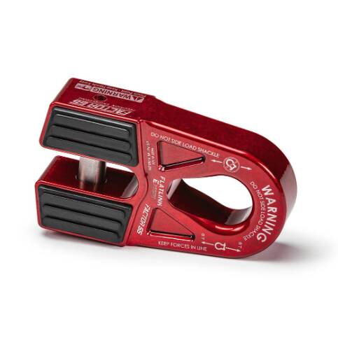 Factor 55 Flatlink E Expert Winch Shackle Mount, Red • 00080-01