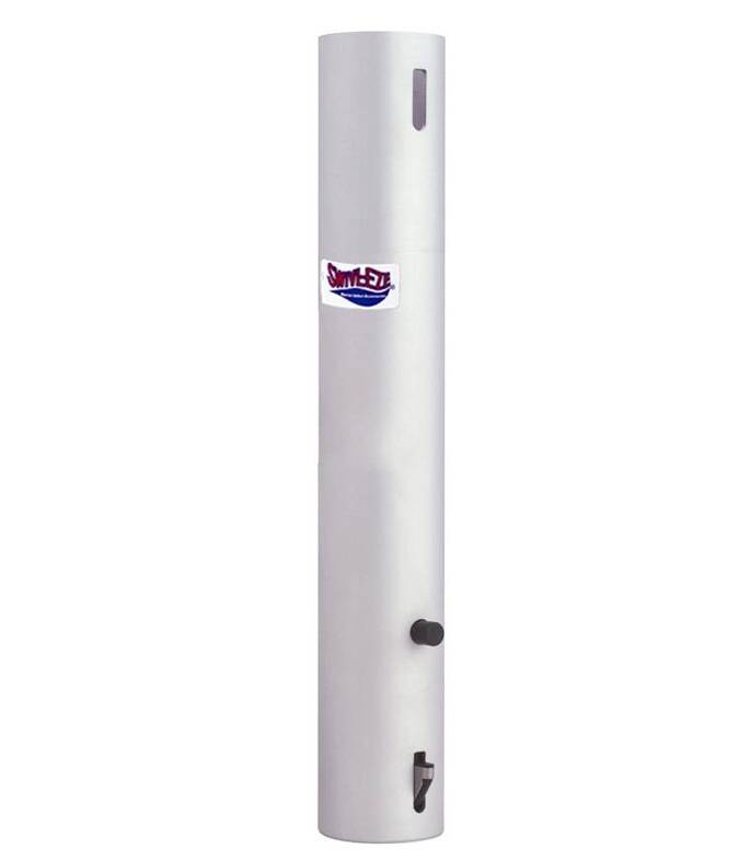 Attwood 238 Series 12" H x 2-3/8" D Aluminum Extension Fixed Post • 238612-3
