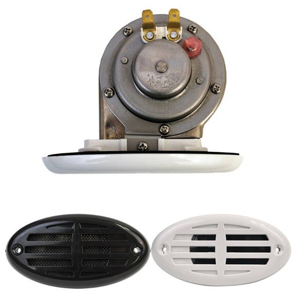 Attwood Drop-In Hidden Horn with Black And White Covers • 11478-7