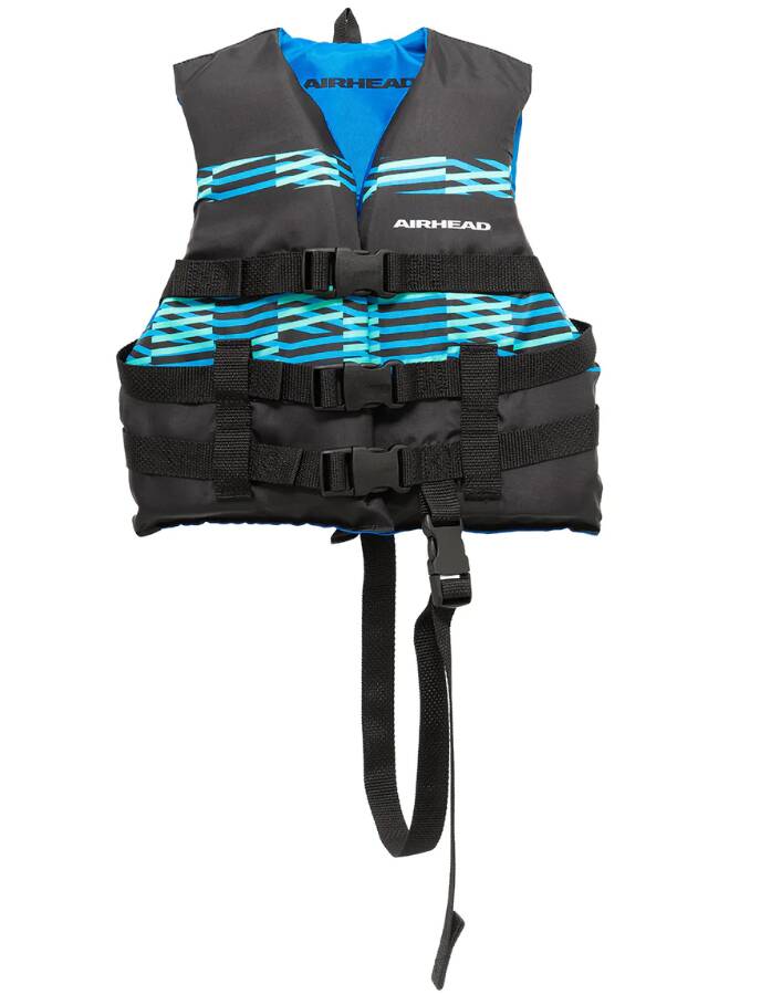 Airhead Element Open Sided Life Jacket Vest, Blue/Black, Youth • 30092-03-A-BKTL