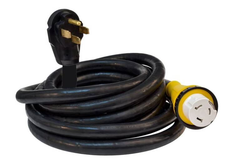 Valterra 25' 50 Amp Detachable Power Cord • A10-5025EDBK