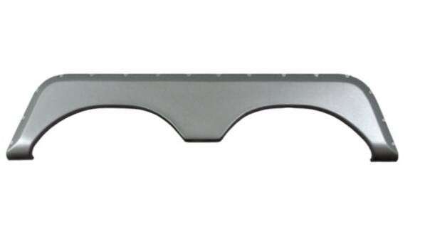 Icon 71-3/8" x 16-3/4" Metallic Gray Tandem Fender Skirt, Jayco Flight/Jay Flight G2/Jay Flight Bungalow/Qwest/Octane ZX/Recon ZX/Designer Model • 01625
