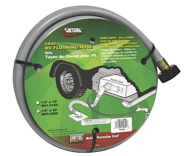 Valterra 1/2" x 25' Gray Flushing Hose • W01-4300