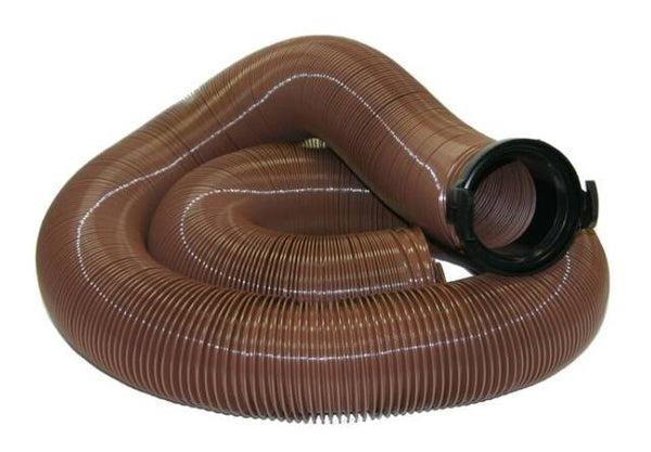Valterra EZ Flush 20' Bronze Heavy Duty Drain Hose with Adapter • D04-0087