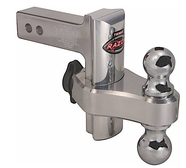 Trimax Razor 6" Drop/Rise Aluminum (Comes with Hitch Balls) • TRZ6AL
