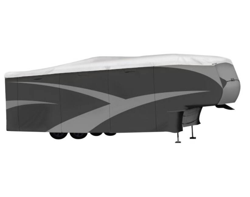 ADCO Designer Series 5th Wheel Trailer Cover (Gray with White Roof, Up to 34') • 36855