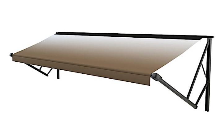 Lippert Solera Power & Hybrid 15'W x 8' Ext. Vinyl Fade Sand Power/Manual RV Patio Awning Roller Assembly • V000223162