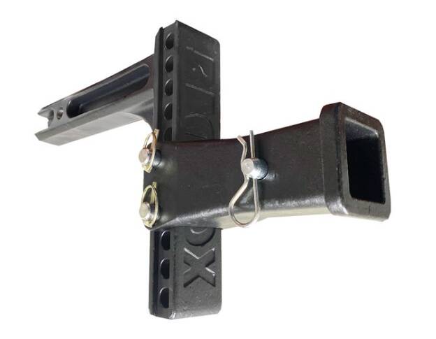 Blue Ox Adjustable Drop Hitch Receiver Adapter, 2" Receiver, 8" Rise/Drop, 10,000 Lbs • BX88340