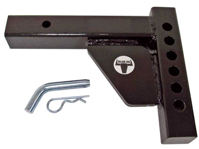 Blue Ox SwayPro Weight Distribution Shank for 2" Hitches - 9" Long - 7 Hole Adjustment • BXW4000