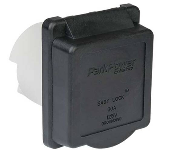 ParkPower 30 Amp Power Inlet Black • 30ARVIB