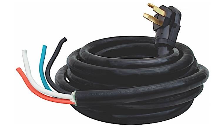 Valterra 25' Mighty Cord 50 Amp Power Cord • A10-5025ENDBK
