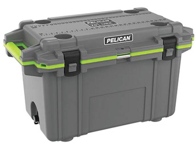 Pelican 70-Quart Elite Cooler - Dark Gray/Green • 70Q-1-DKGRYEGRN