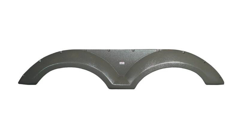 Icon 70-1/2"L x 12-1/2"H (7" Arch Heigh) Olive Gray Tandem Fender Skirt for Coachmen Chaparral Model • 12597