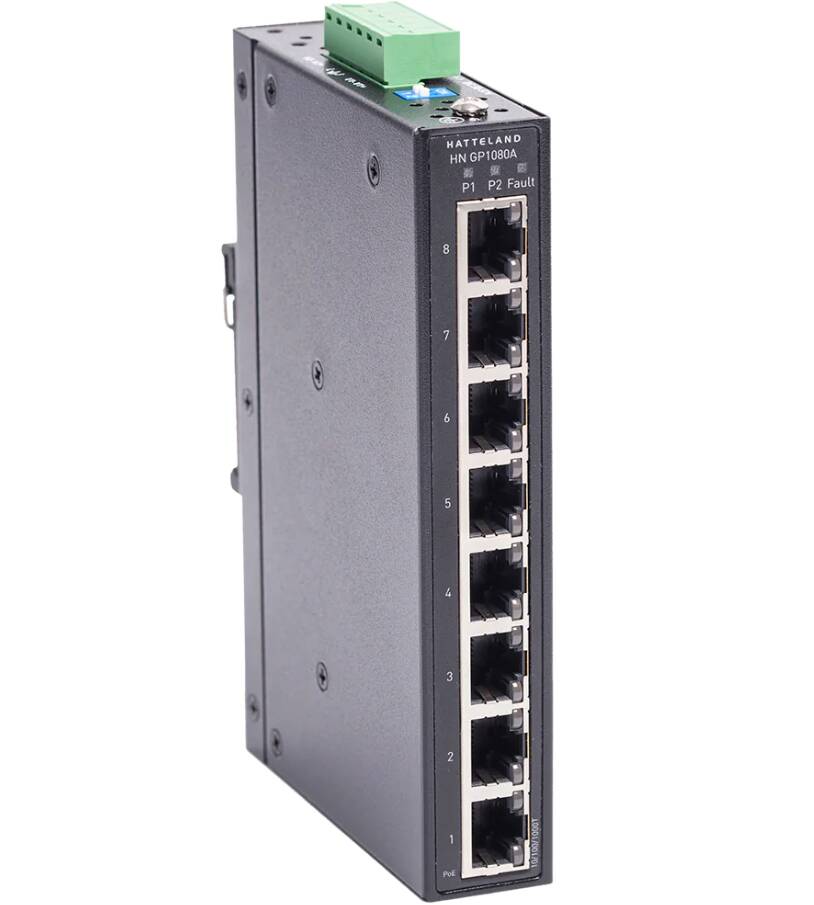 Hatteland 8 Port Gigabit Ethernet Switch • HN GP1080A