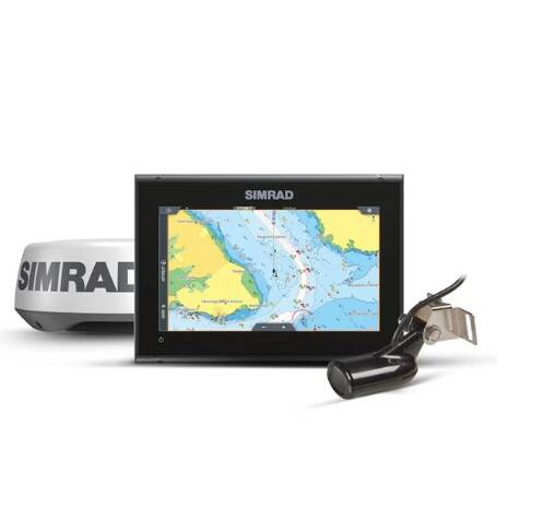 Simrad GO9 XSE with HDI Transducer, HALO20 Radar and C-MAP Discover Chart • 000-16294-001