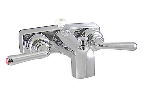 Valterra Tub/Shower Diverter Faucet w D-Spud, 4" Mount, 2 Lever, Chrome • PF213364