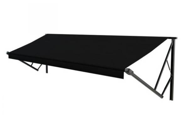 Lippert Power & Hybrid 15'W x 8' Ext. Vinyl Solid Black Power/Manual RV Patio Awning Roller Assembly • V000231442