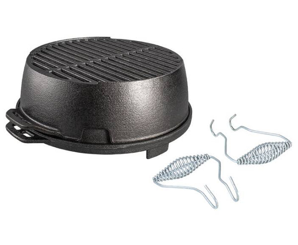 Lodge Kickoff Grill, 12" Cast Iron Portable Charcoal Grill • L12RG