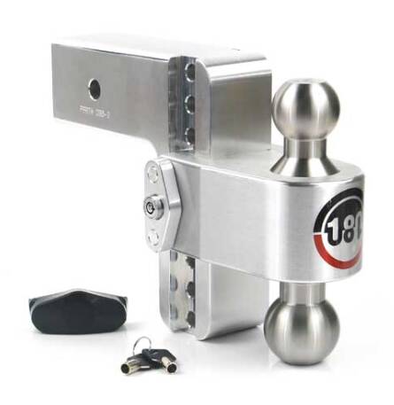 Weigh Safe Turnover Ball 6in Drop Hitch with 3in Shank 8k/21k GTWR with Dual Pin Lock • LTB6-3