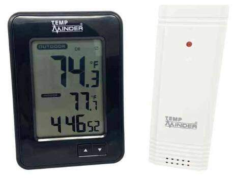 TempMinder Wireless Thermometer and Clock • TM22259VP