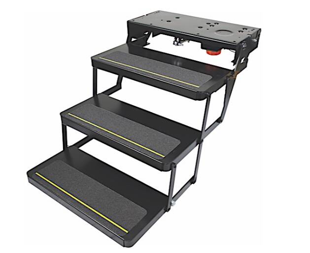 Lippert 25 Series 8" Rise RV Step Assembly with Logic Control Unit and Power Switch Kit • 3658373