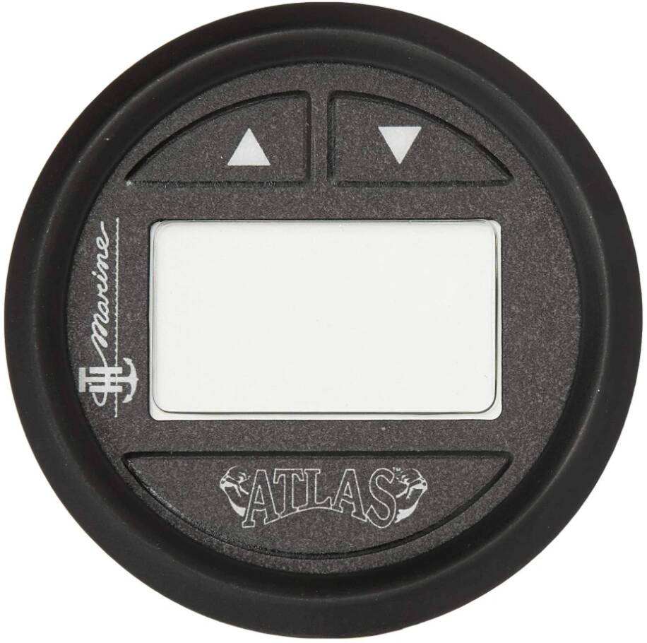 T-H Marine Atlas 2.06" Black Dial In-Dash Mount Jackplate Gauge Kit for 6" to 14" Models • FAGK-2-DP