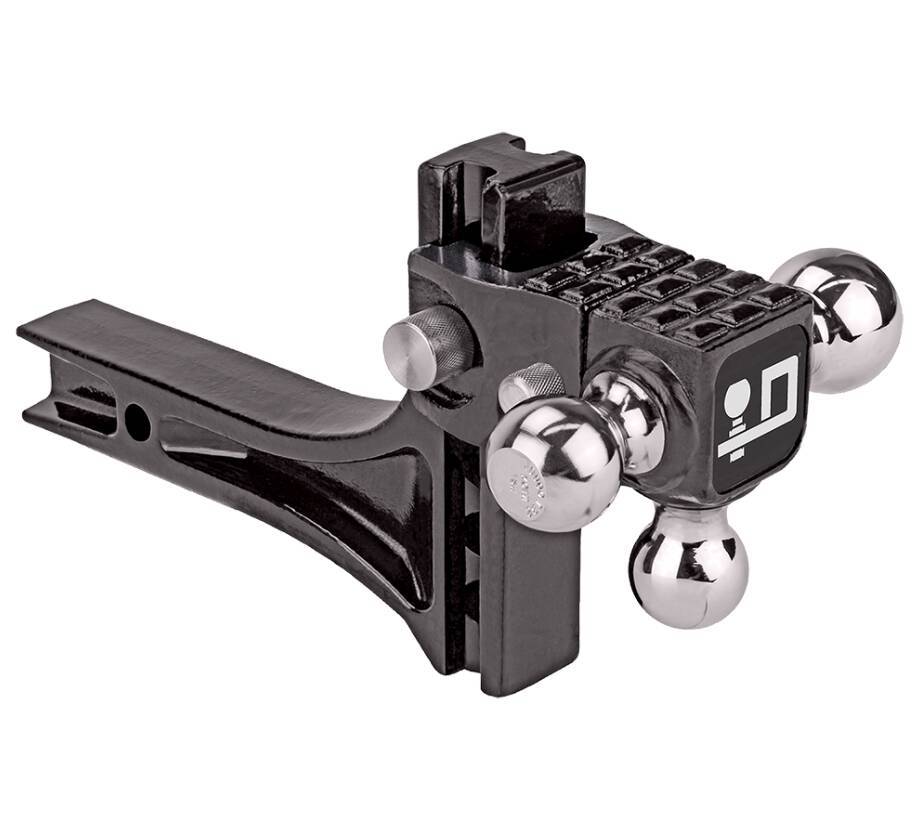 Draw-Tite Adjustable Trailer Hitch Ball Mount, 14,000 lbs. Capacity, Heavy Duty, Fits 2 in. Receiver, 4-3/4 in. Drop • 63070