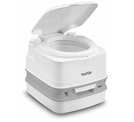 Thetford Porta Potti 335 White/Gray Plastic Portable Toilet • 92828