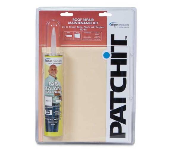 Dicor Patchit Polymer Non-Sag White Sealant with Patch 10 oz • 402-PR
