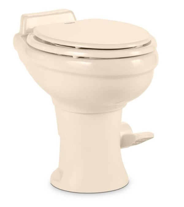 Dometic 320 Series Gravity Toilet, Elongated Ceramic Bowl, Standard Height, Bone • 9108781897
