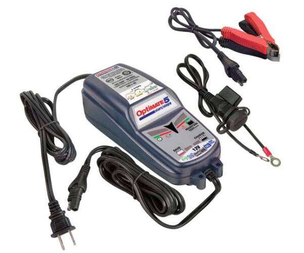 Optimate 5 Start/Stop, 6-Step 12V 4A Battery Saving Charger-Tester-Maintainer • TM-221