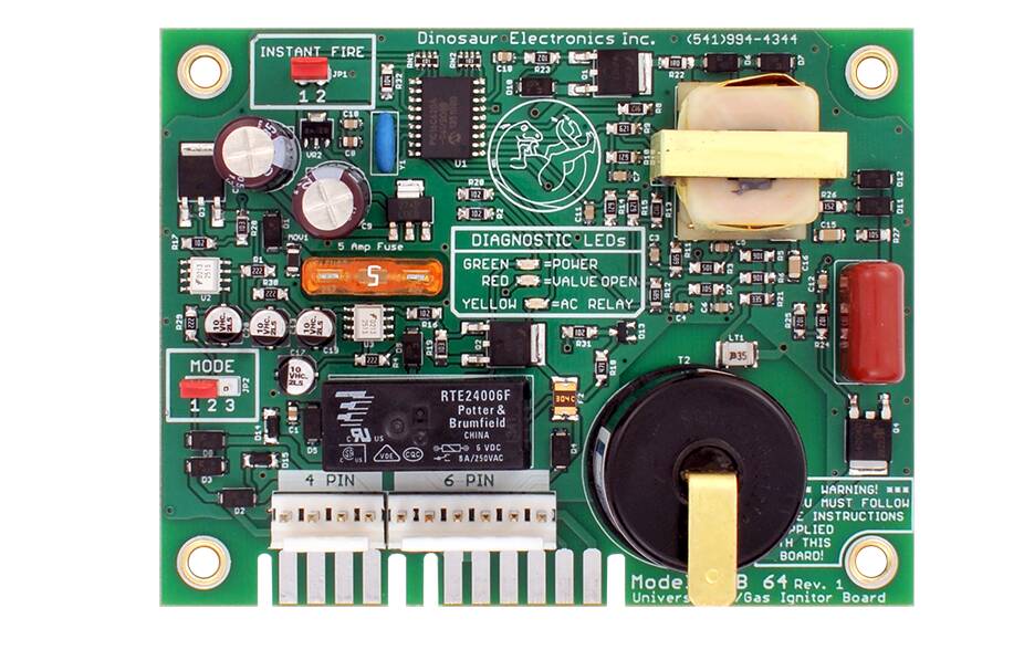 Dinosaur Electronics Universal Ignitor Board for Atwood AC/Gas Water Heaters • UIB 64