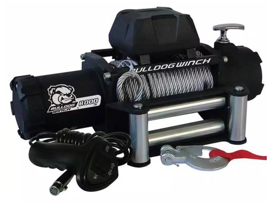 Bulldog Winch 8,000 LB Recovery Winch w/ Synthetic Rope • 10044