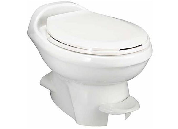 Thetford Aqua Magic Style Plus White Plastic Low Profile Built-In Toilet with Hand Spray • 34434