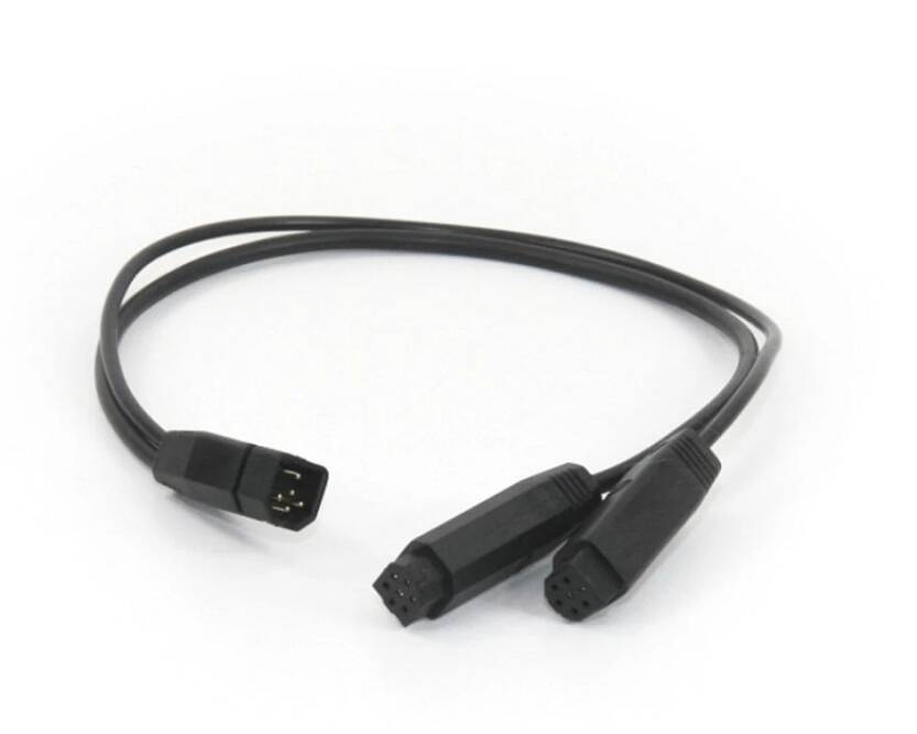 Humminbird 7-Pin to Dual 7-Pin 2' Temperature & Speed Sensor Y-Cable • 720075-1