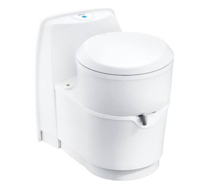 Thetford C223-CS White Plastic Removable Cassette Built-In Toilet • 200866SP