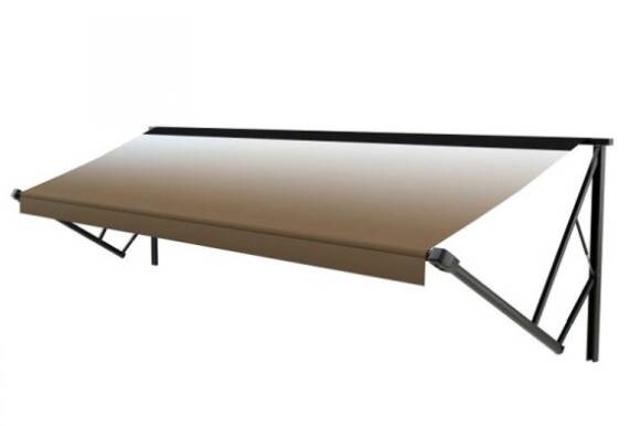 Lippert Power & Hybrid 13'W x 8' Ext. Vinyl Fade Sand Power/Manual RV Patio Awning Roller Assembly • V000223160