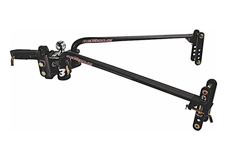 Camco ReCurve R3 Weight Distribution Hitch with Adjustable Sway Control - 12,000 GTW / 1,200 lb.TW • 48753