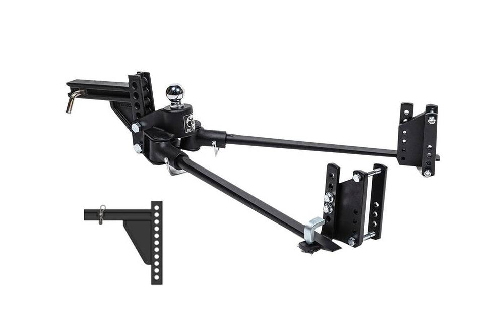 Blue Ox TrackPro Weight Distribution With 11 Hole Shank - 600 Lb. Tongue Weight, 2" Ball • BXW0656