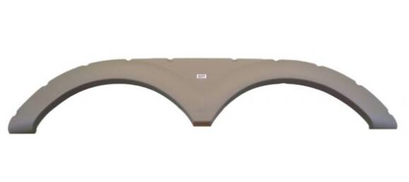 Icon 72"L x 14-1/4"H (9-1/4" Arch Heigh) Polar White Tandem Fender Skirt for Keystone Challenger/Everest • 01705