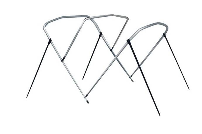 Carver Round Tube 3-Bow Bimini Top Frame, 6' L x 85"-90" W x 46" H • 55605