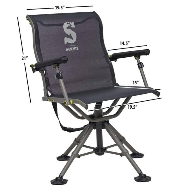 Summit Adjustable Shooting Chair, Black • SU88023