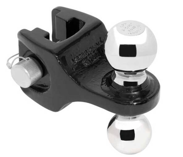 Draw-Tite Trailer Hitch Ball Mount Accessory, Adjustable Dual-Ball, 14,000 lbs. Capacity • 63076