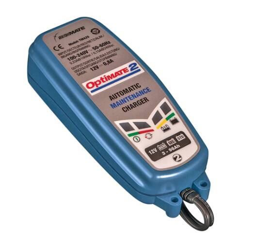 Optimate 2, 4-Step 12V 0.8A Battery Charger-Maintainer • TM-421