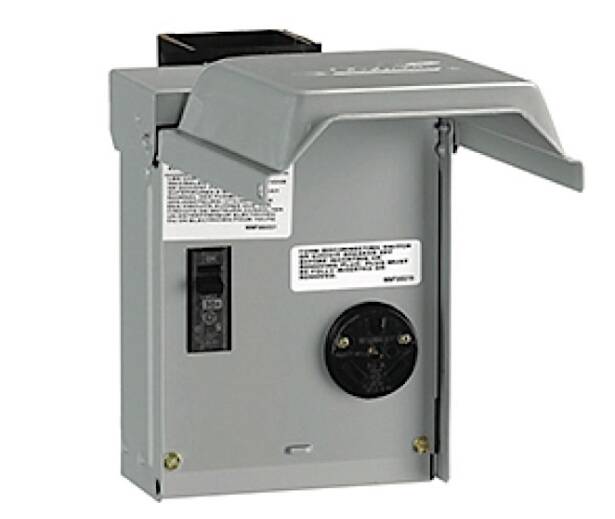 Parallax Power Supply Outdoor RV Power Outlet - 120V, 30A • U013CP