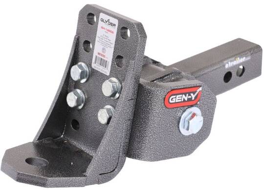 Gen-Y Hitch Glyder Shock Absorbing Ball Mount for 2" Hitches - 6" Drop - 7K • GH-12005